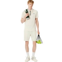 Short Lacoste Tenis Ultra Dry Blanco Roto  Oferta + Barato