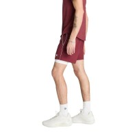 Wilson Short de tennis Volley 6 Rouge foncé