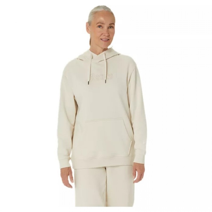 Asics Logo Beige Birch Women''s Sweatshirt  Offer + Cheap