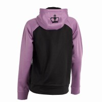 Sudadera Black Crown Merida Rosa Negro Mujer