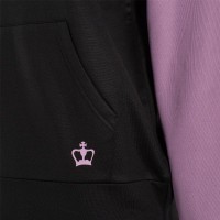 Sudadera Black Crown Merida Rosa Negro Mujer