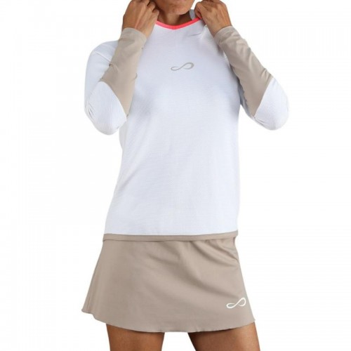 Endless Breath Line White Delave Sweatshirt