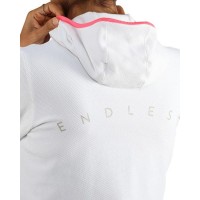 Sudadera Endless Breath Line Blanco Delave