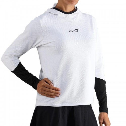 Sudadera Endless Breath Line Blanco Negro