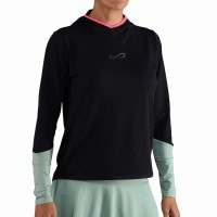 Sudadera Endless Breath Line Negro Verde Forest  Oferta + Barato