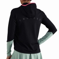 Sudadera Endless Breath Line Negro Verde Forest  Oferta + Barato