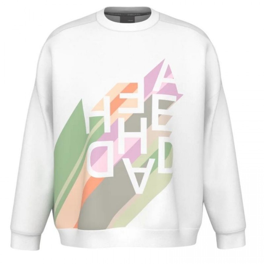 Moletom Branco Head Rally para Mulheres  Oferta + Barato