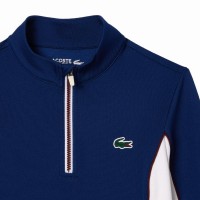 Sweat-shirt femme Lacoste Ultra Dry bleu marine blanc  Offre - Pas cher