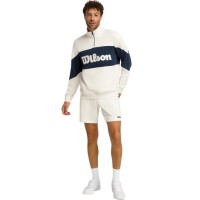 Sudadera Wilson Parkside Half Zip Blanco Beige