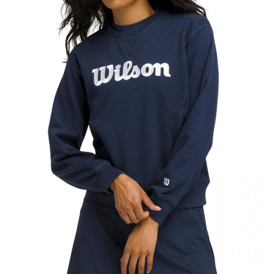 Wilson Team Crew Navy Blue Women''s Sweatshirt