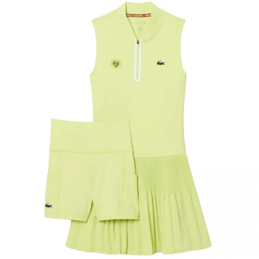 Robe verte édition Lacoste Roland Garros