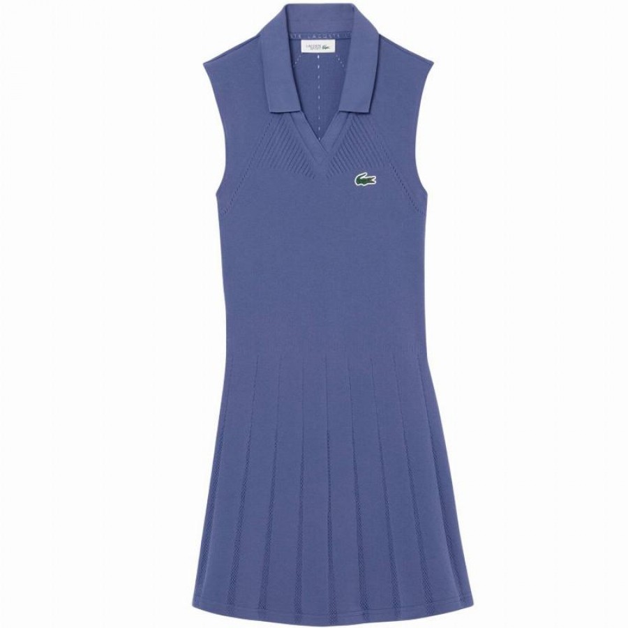 Vestido Lacoste Tenis Violeta Azul Claro  Oferta + Barato