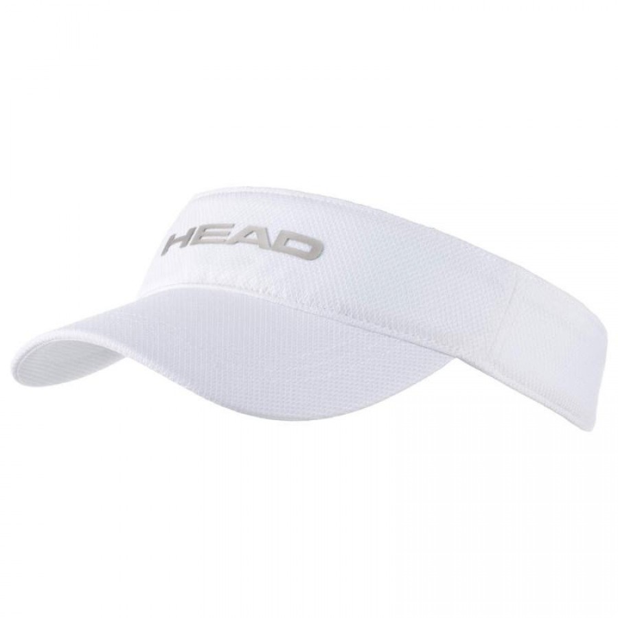 Viseira branca de desempenho de cabeça  Oferta + Barato