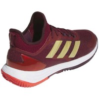 Adidas Adizero Ubersonic 4.1 Baskets en or rouge  Offre - Pas cher