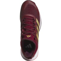 Adidas Adizero Ubersonic 4.1 Baskets en or rouge  Offre - Pas cher