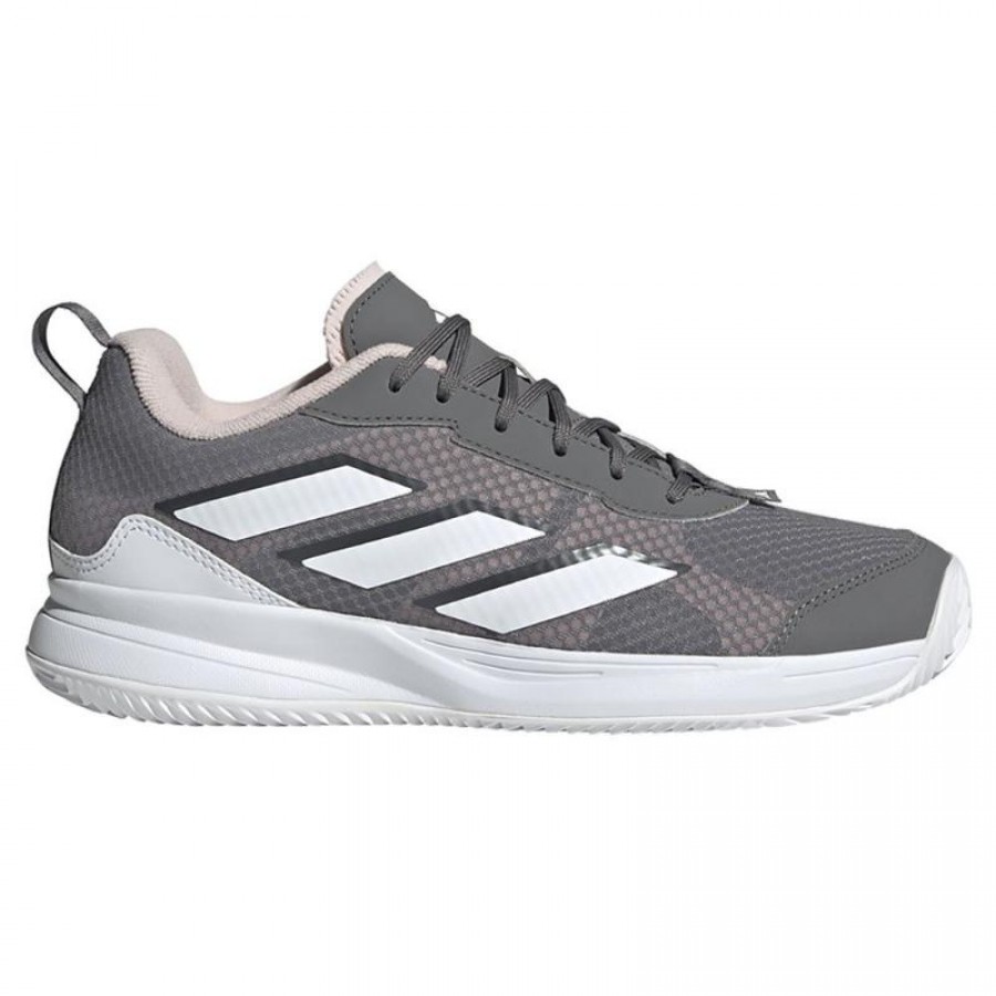 Zapatillas Adidas AvaFlash Clay Gris Blanco Rosa Mujer  Oferta + Barato