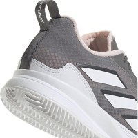 Zapatillas Adidas AvaFlash Clay Gris Blanco Rosa Mujer  Oferta + Barato