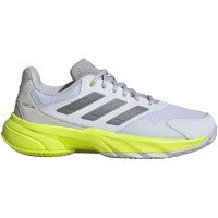 Adidas CourtJam Control 3 White Silver Lucid Lemon Women''s Sneakers  Offer + Cheap