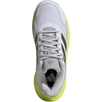 Adidas CourtJam Control 3 White Silver Lucid Lemon Women''s Sneakers  Offer + Cheap