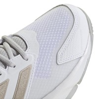 Tênis Adidas CourtJam Control 3 Branco Prata Vermelho Feminino  Oferta + Barato