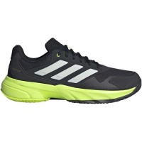 Baskets Adidas CourtJam Control Clay Carbon Lucid Lemon  Offre - Pas cher