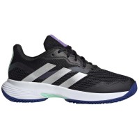 Adidas CourtJam Control Black Nucleo Silver Women''s Sneakers  Offer + Cheap