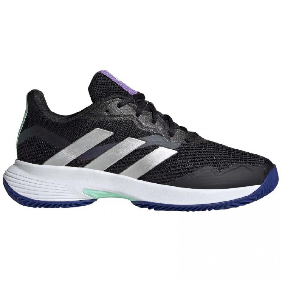 Adidas CourtJam Control Black Nucleo Silver Women''s Sneakers  Offer + Cheap