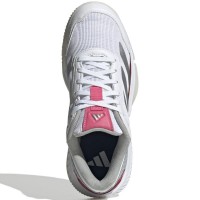 Zapatillas Adidas Courtquick Padel Blanco Plata Rosa Mujer  Oferta + Barato