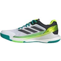 Adidas Crazyquick Boost Padel Blanc Noir Vert Baskets  Offre - Pas cher