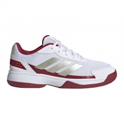 Adidas Crazyquick Padel Blanc Rouge Junior Baskets