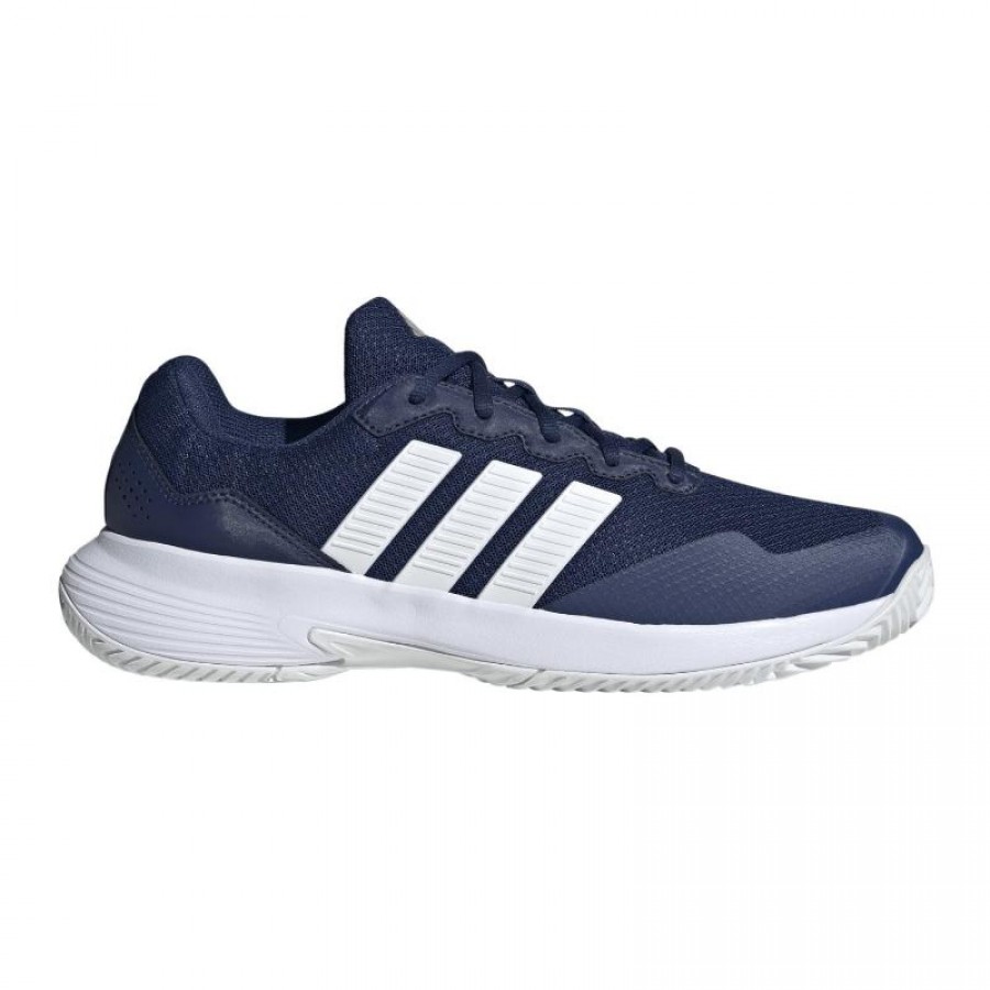 Adidas GameCourt 2 Baskets Bleu Foncé Blanc