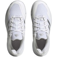 Adidas GameCourt 2 White Silver Metal Baskets Femme  Offre - Pas cher