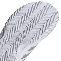 Adidas GameCourt 2 White Silver Metal Baskets Femme  Offre - Pas cher