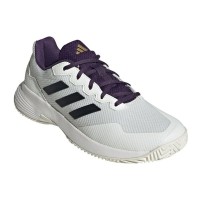 Adidas GameCourt 2 White Purple Aurora Sneakers
