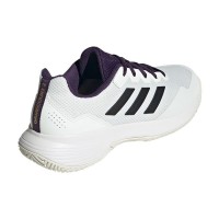 Adidas GameCourt 2 White Purple Aurora Sneakers