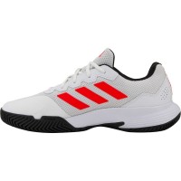 Adidas GameCourt 2 White Red Black Sneakers  Offer + Cheap