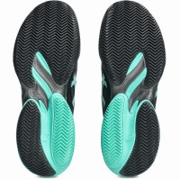 Baskets Asics Court FF 3 en terre battue noire turquoise