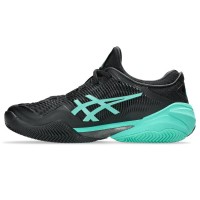 Baskets Asics Court FF 3 en terre battue noire turquoise