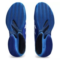 Tênis Asics Court FF 3 Novak Clay Azul Preto Prateado  Oferta + Barato