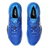 Tênis Asics Court FF 3 Novak Clay Azul Preto Prateado  Oferta + Barato