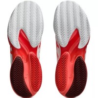 Asics Court FF 3 Novak Clay White Red Sneakers  Offer + Cheap