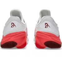 Asics Court FF 3 Novak Clay White Red Sneakers  Offer + Cheap