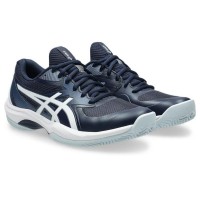 Zapatillas Asics Game FF Clay Azul Medianoche Blanco Mujer
