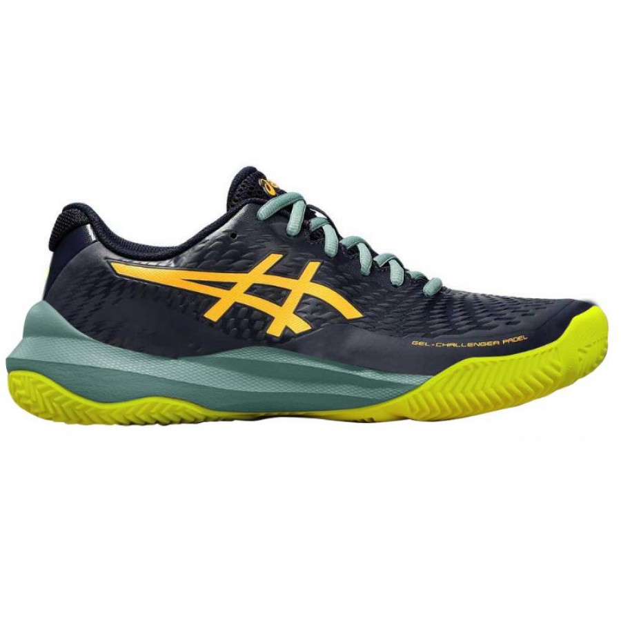 Asics Gel Challenger 14 Padel Midnight Blue Orange Sneakers  Offer + Cheap