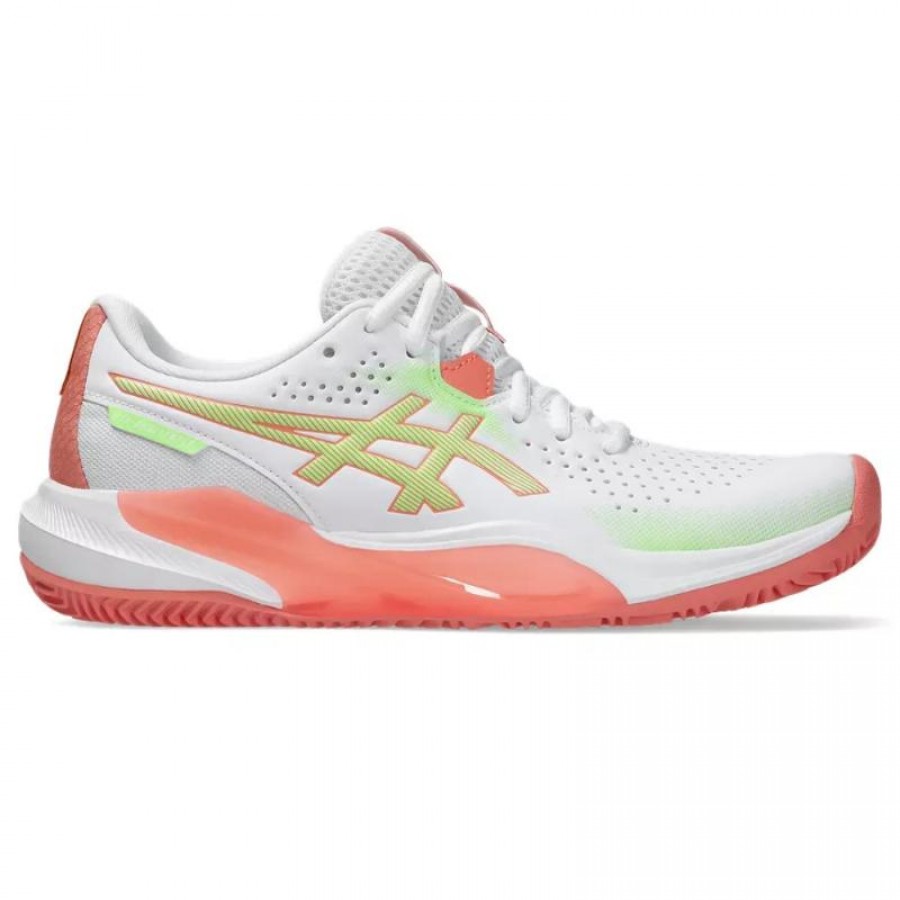 Zapatillas Asics Gel Challenger 15 Padel Blanco Guayaba Mujer
