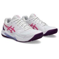 Asics Gel Dedicate 8 Padel White Dragon Fruit Women''s Sneakers  Offer + Cheap