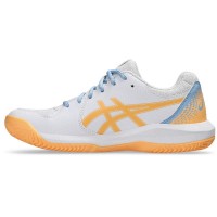 Baskets Femme Asics Gel Dedicate 8 Padel Blanc Orange  Offre - Pas cher