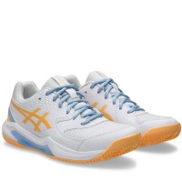 Baskets Femme Asics Gel Dedicate 8 Padel Blanc Orange  Offre - Pas cher