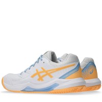 Baskets Femme Asics Gel Dedicate 8 Padel Blanc Orange  Offre - Pas cher