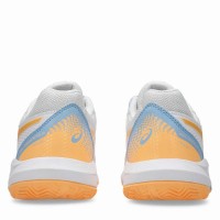 Baskets Femme Asics Gel Dedicate 8 Padel Blanc Orange  Offre - Pas cher